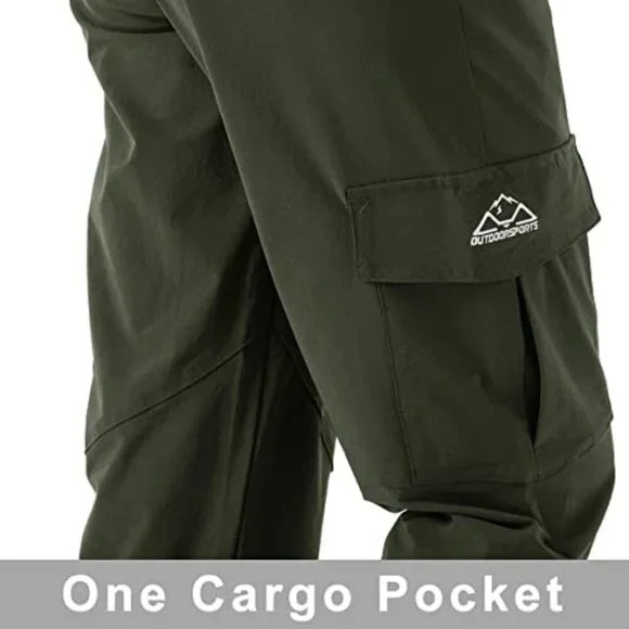Hiking Cargo Pants Lightweight Stretch Water Resistant Quick Dry - Picture 10 of 14